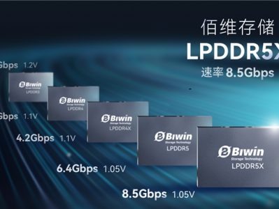 佰维存储推出新一代高效能LPDDR5X内存，加速高性能终端设备AI应用